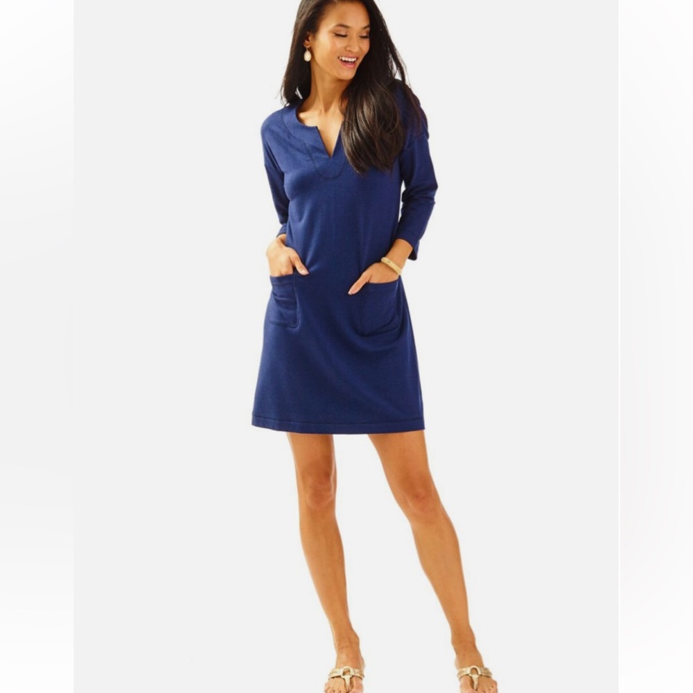 Lilly Pulitzer Joyce Dress in Navy Size M